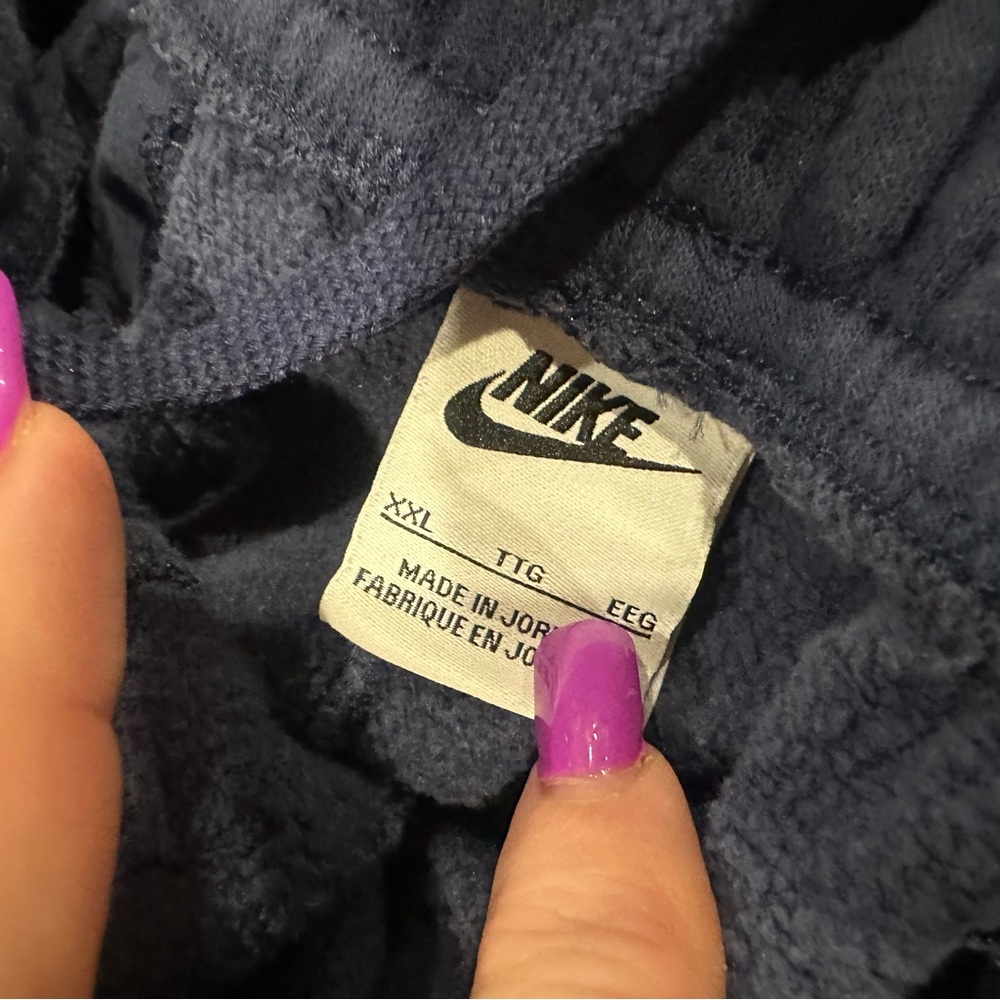 EUC Nike Men's Blue Fleece Sweatpants Comfortable joggers  Bottoms XXL - Picture 2 of 4
